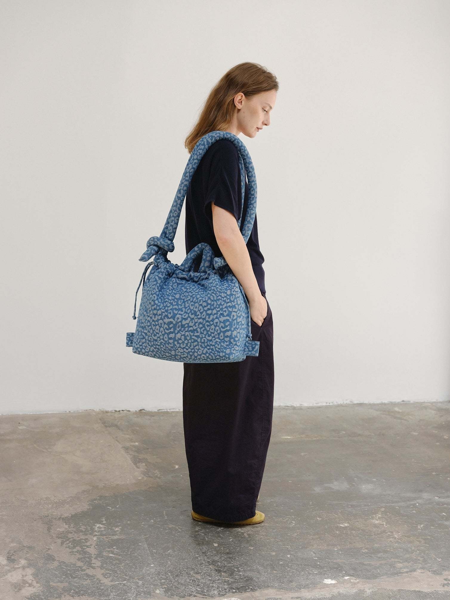 Ölend Ölend, Ona Softbag, leopard denim