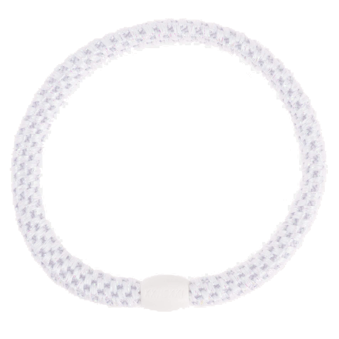 BonDep BonDep, Haargummi Slim, white glitter