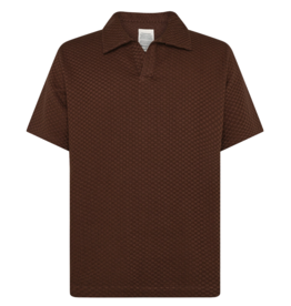 KnowledgeCotton Apparel KnowledgeCotton, Structure Polo, shaved chocolate, XL