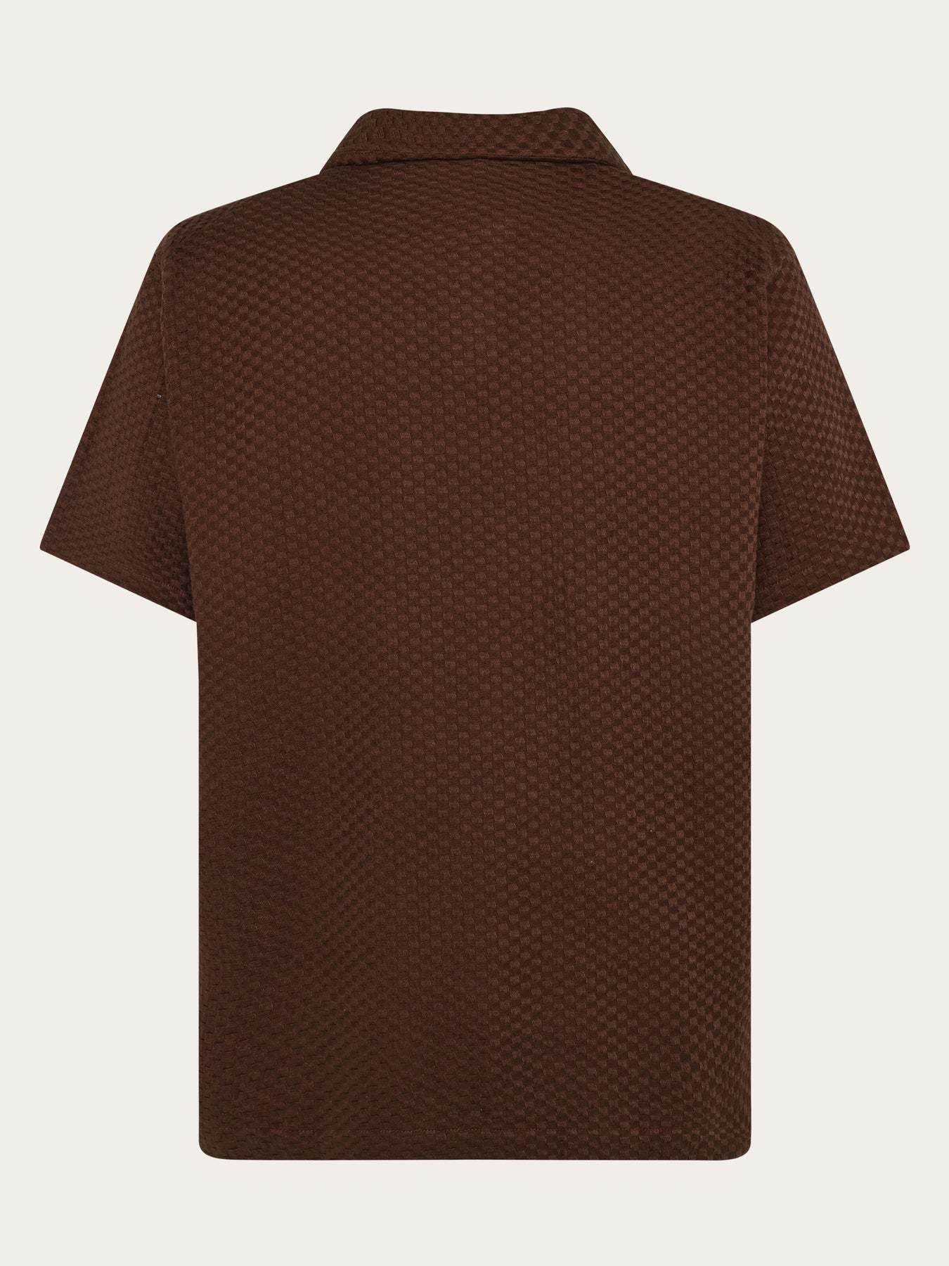 KnowledgeCotton Apparel KnowledgeCotton, Structure Polo, shaved chocolate, XL