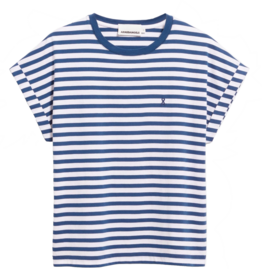 Armedangels Armedangels, Idaara Stripes, white-lapis blue, XS