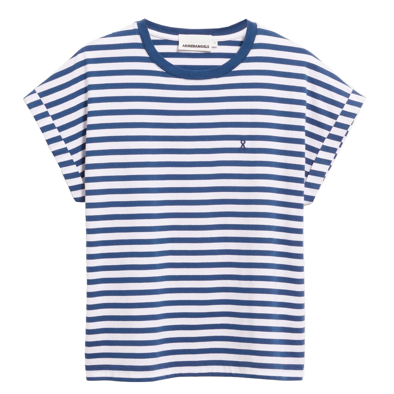 Armedangels Armedangels, Idaara Stripes, white-lapis blue, XS