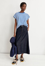 Armedangels Armedangels, Idaara Stripes, white-lapis blue, XS