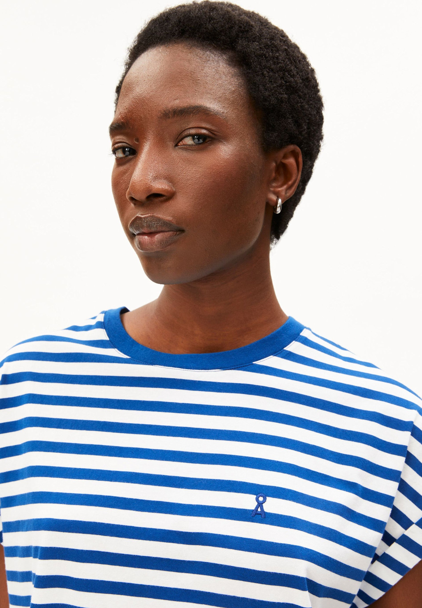 Armedangels Armedangels, Idaara Stripes, white-lapis blue, XS