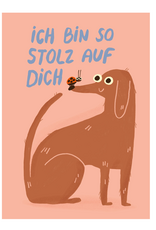 Slinga Slinga, Postkarte, stolz auf dich