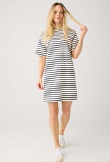 KnowledgeCotton Apparel KnowledgeCotton, Stripe T-Shirt Dress, L