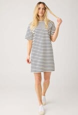 KnowledgeCotton Apparel KnowledgeCotton, Stripe T-Shirt Dress, S