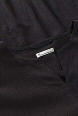 KnowledgeCotton Apparel KnowledgeCotton, Linen V-Neck Dress, black jet, L