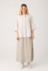 KnowledgeCotton Apparel KnowledgeCotton, Loose Linen Stripe Shirt, multi color, L