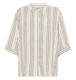 KnowledgeCotton Apparel KnowledgeCotton, Loose Linen Stripe Shirt, multi color, S