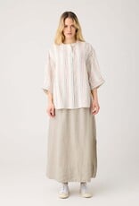 KnowledgeCotton Apparel KnowledgeCotton, Loose Linen Stripe Shirt, multi color, XS