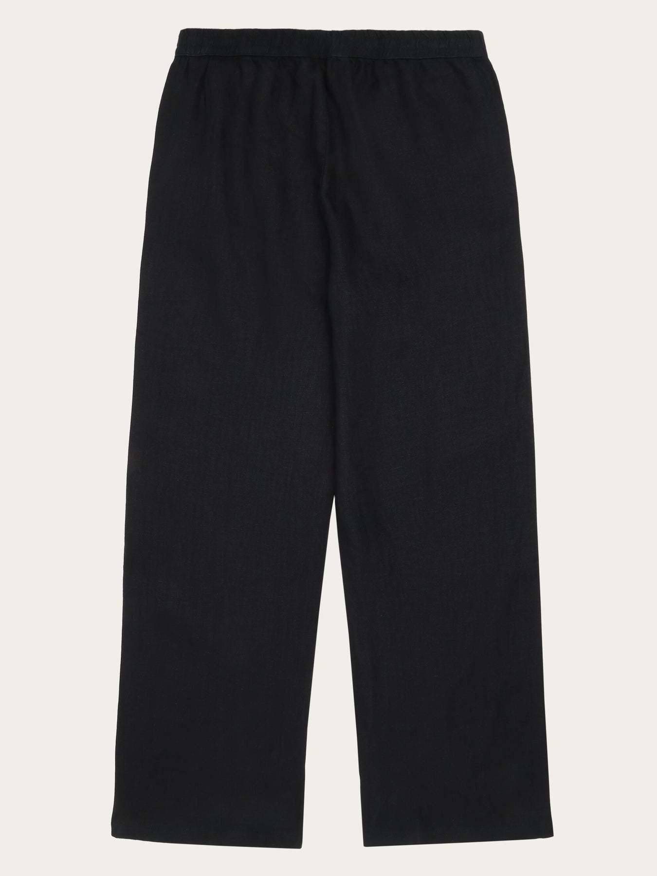 KnowledgeCotton Apparel KnowledgeCotton, Posey Wide Linen Blend Pants, black jet, XS