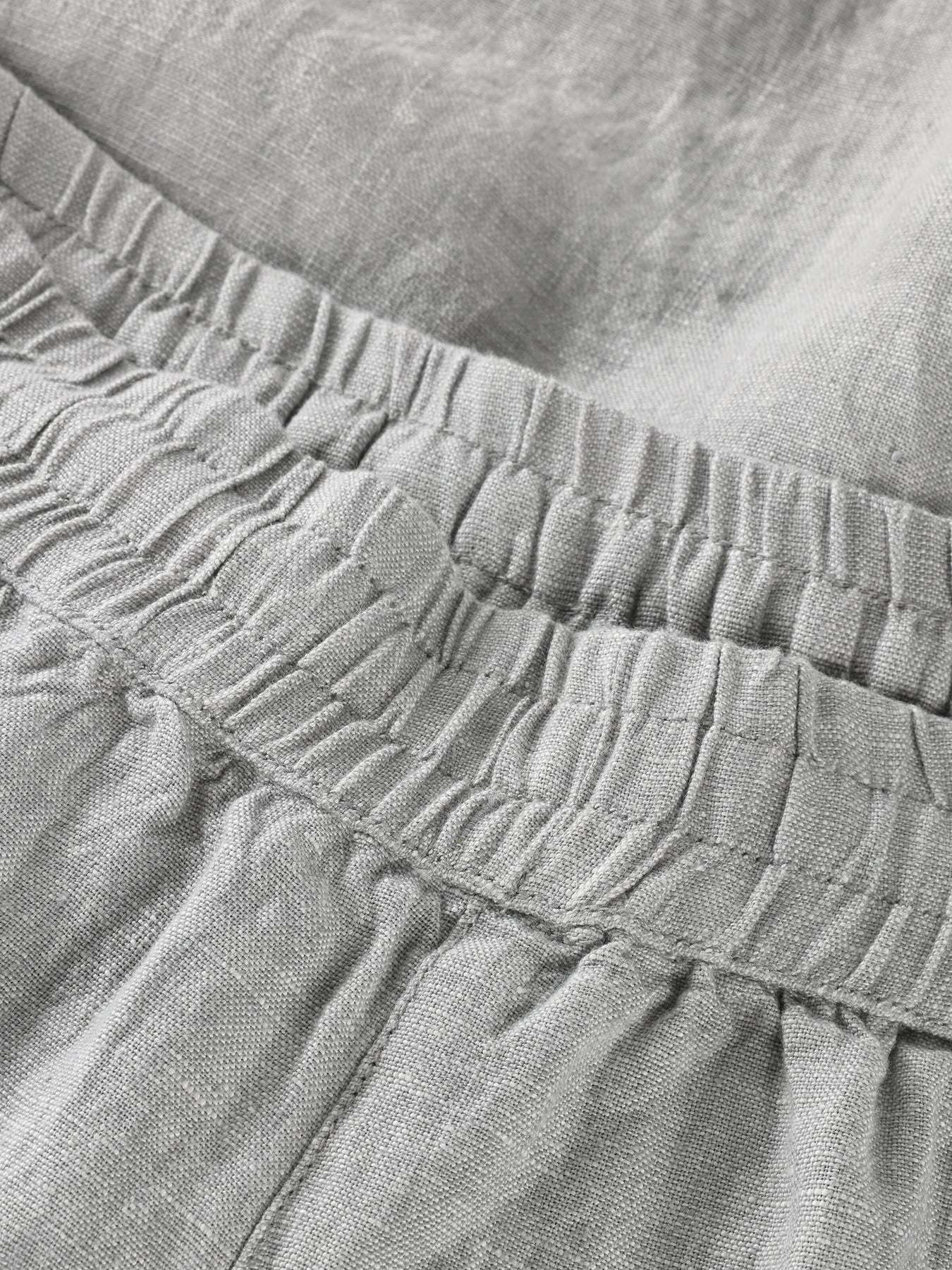 KnowledgeCotton Apparel KnowledgeCotton, Posey Wide Linen Blend Shorts, ultimate grey, L