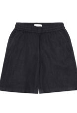 KnowledgeCotton Apparel KnowledgeCotton, Posey Wide Linen Blend Shorts, black jet, M