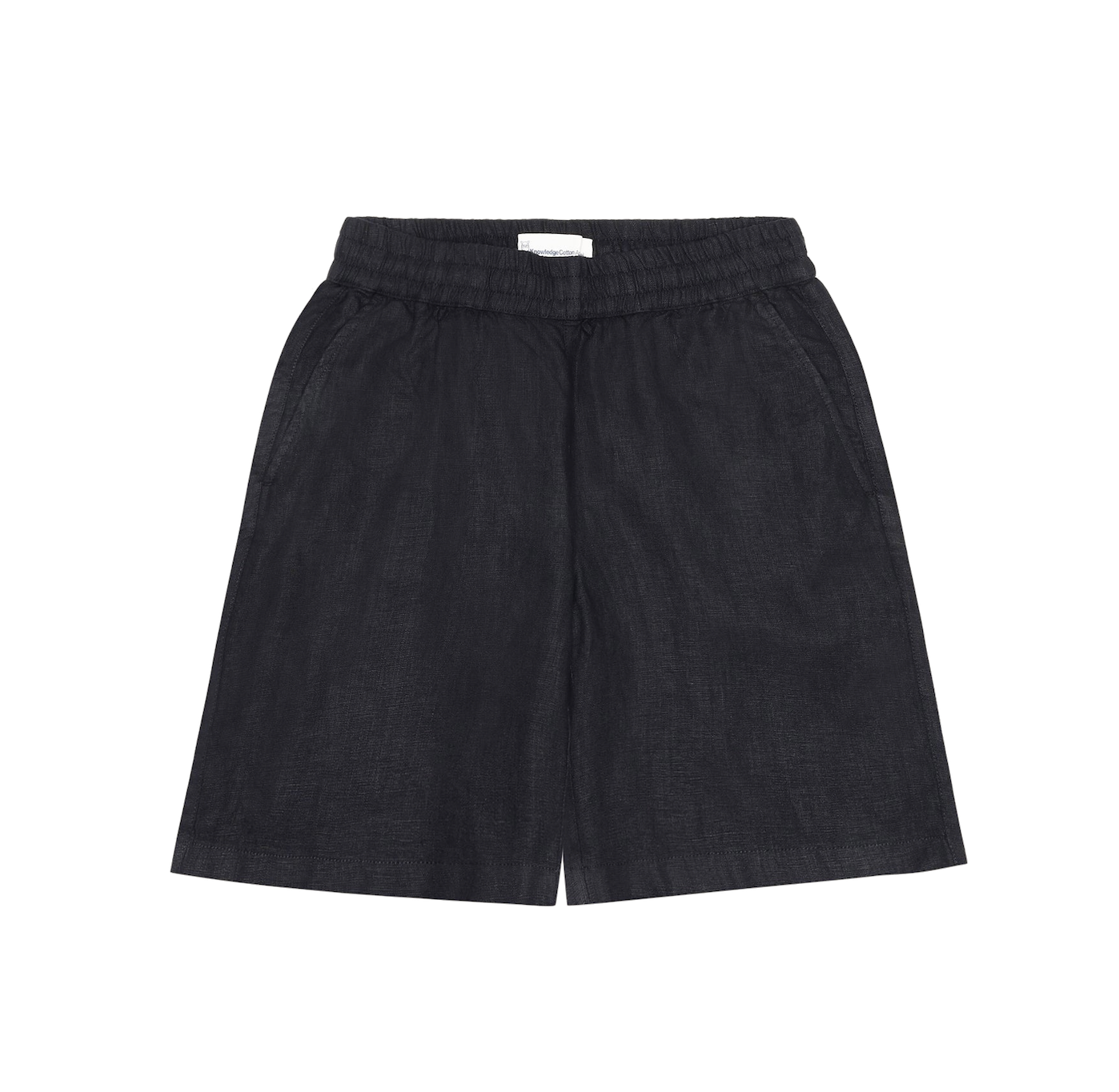 KnowledgeCotton Apparel KnowledgeCotton, Posey Wide Linen Blend Shorts, black jet, XS