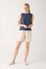 KnowledgeCotton Apparel KnowledgeCotton, Posey Wide Linen Blend Shorts, light feather gray, M