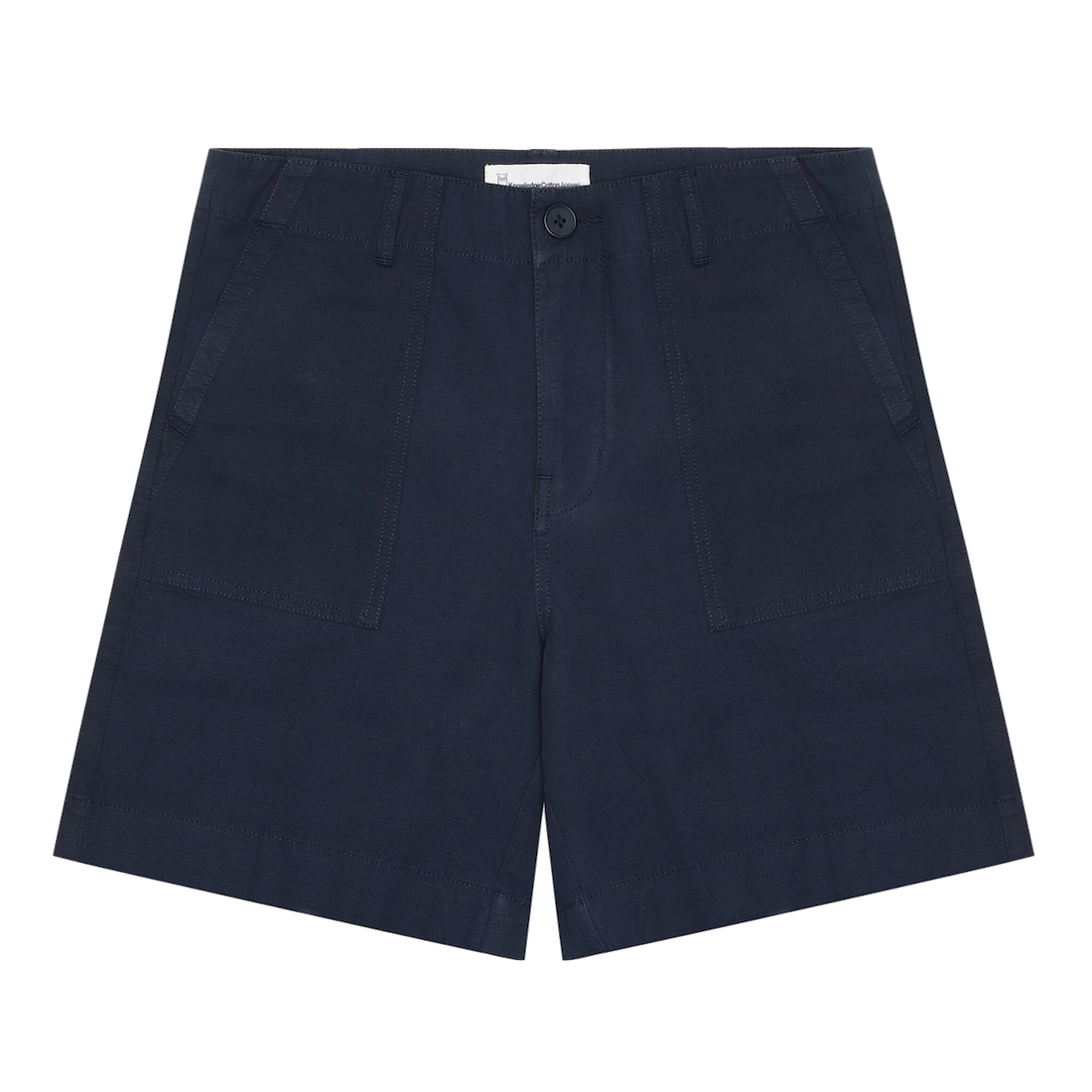 KnowledgeCotton Apparel KnowledgeCotton, Posey Wide Slub Shorts, total eclipse, XS