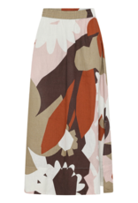 KnowledgeCotton Apparel KnowledgeCotton, Linen Print Maxi Skirt, multi color, M