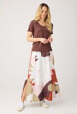 KnowledgeCotton Apparel KnowledgeCotton, Linen Print Maxi Skirt, multi color, S