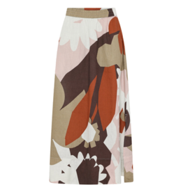 KnowledgeCotton Apparel KnowledgeCotton, Linen Print Maxi Skirt, multi color, XS