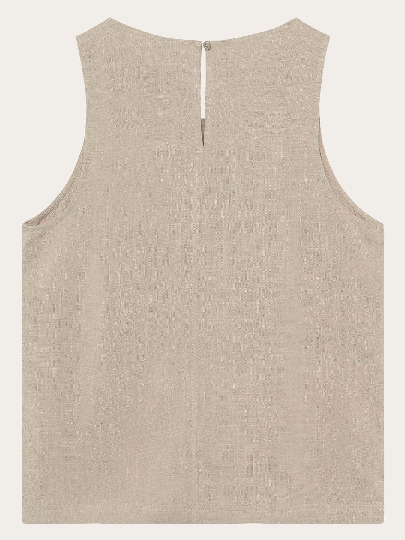 KnowledgeCotton Apparel KnowledgeCotton, Linen Blend Top, light feather gray,  L