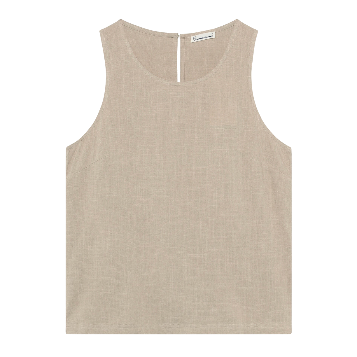 KnowledgeCotton Apparel KnowledgeCotton, Linen Blend Top, light feather gray,  L