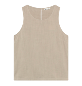 KnowledgeCotton Apparel KnowledgeCotton, Linen Blend Top, light feather gray,  XS