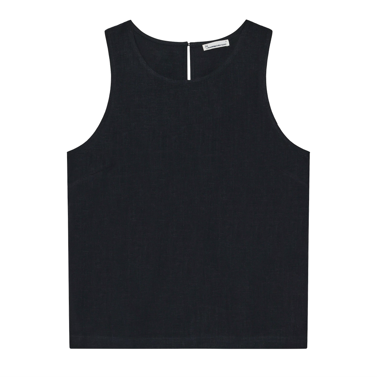 KnowledgeCotton Apparel KnowledgeCotton, Linen Blend Top, black jet, L