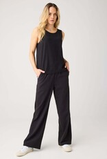 KnowledgeCotton Apparel KnowledgeCotton, Linen Blend Top, black jet, L