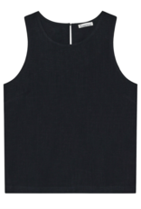 KnowledgeCotton Apparel KnowledgeCotton, Linen Blend Top, black jet, XS
