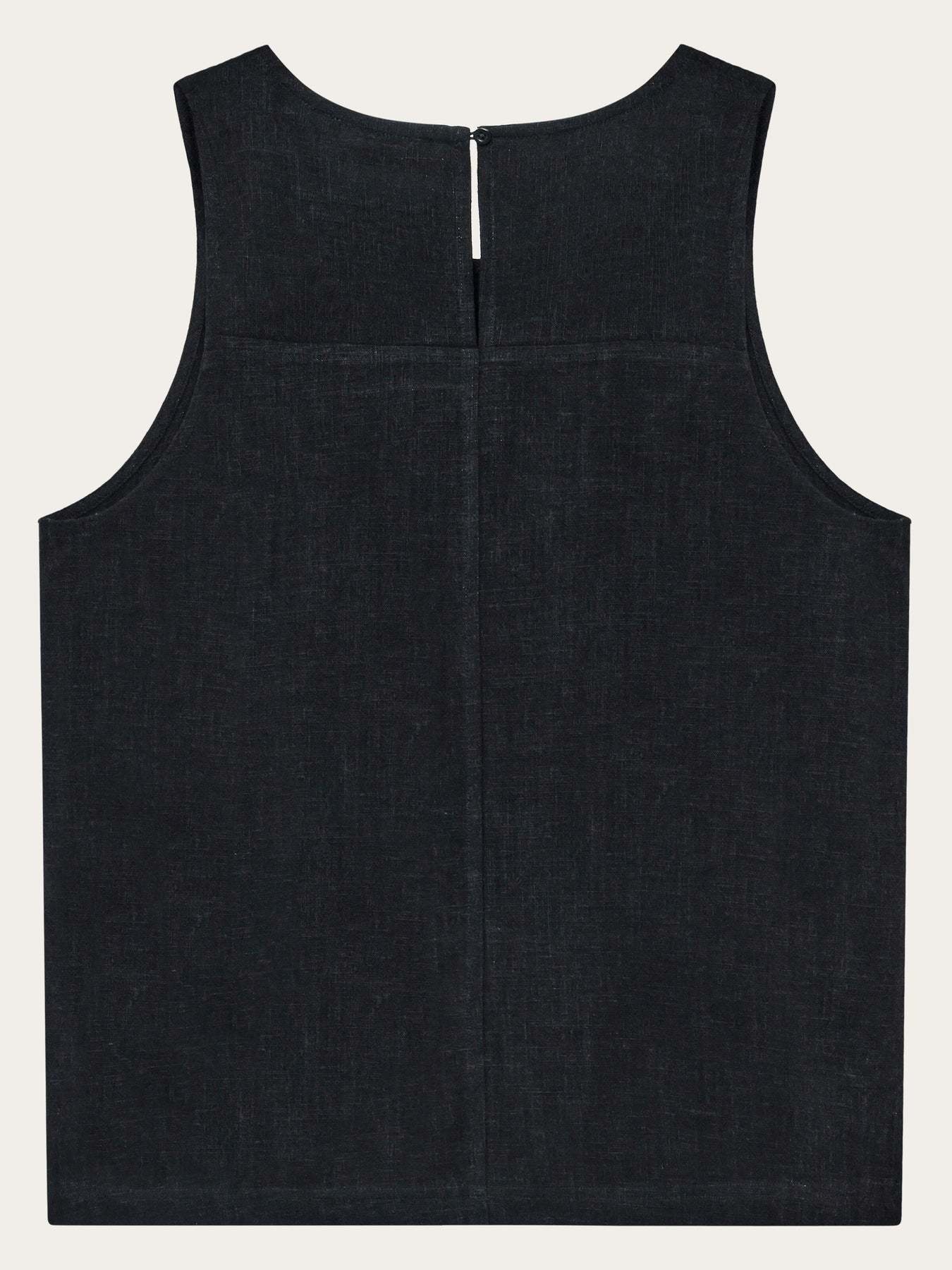 KnowledgeCotton Apparel KnowledgeCotton, Linen Blend Top, black jet, XS