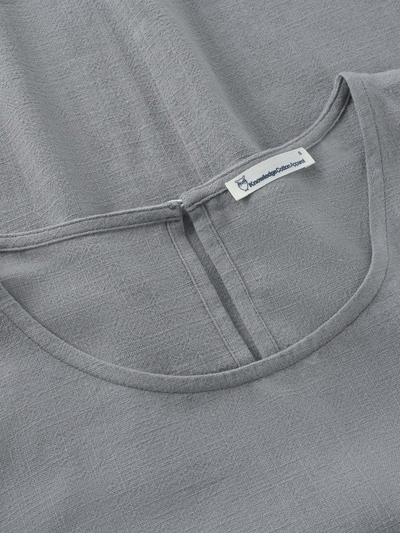 KnowledgeCotton Apparel KnowledgeCotton, Linen Blend Top, ultimate grey, M