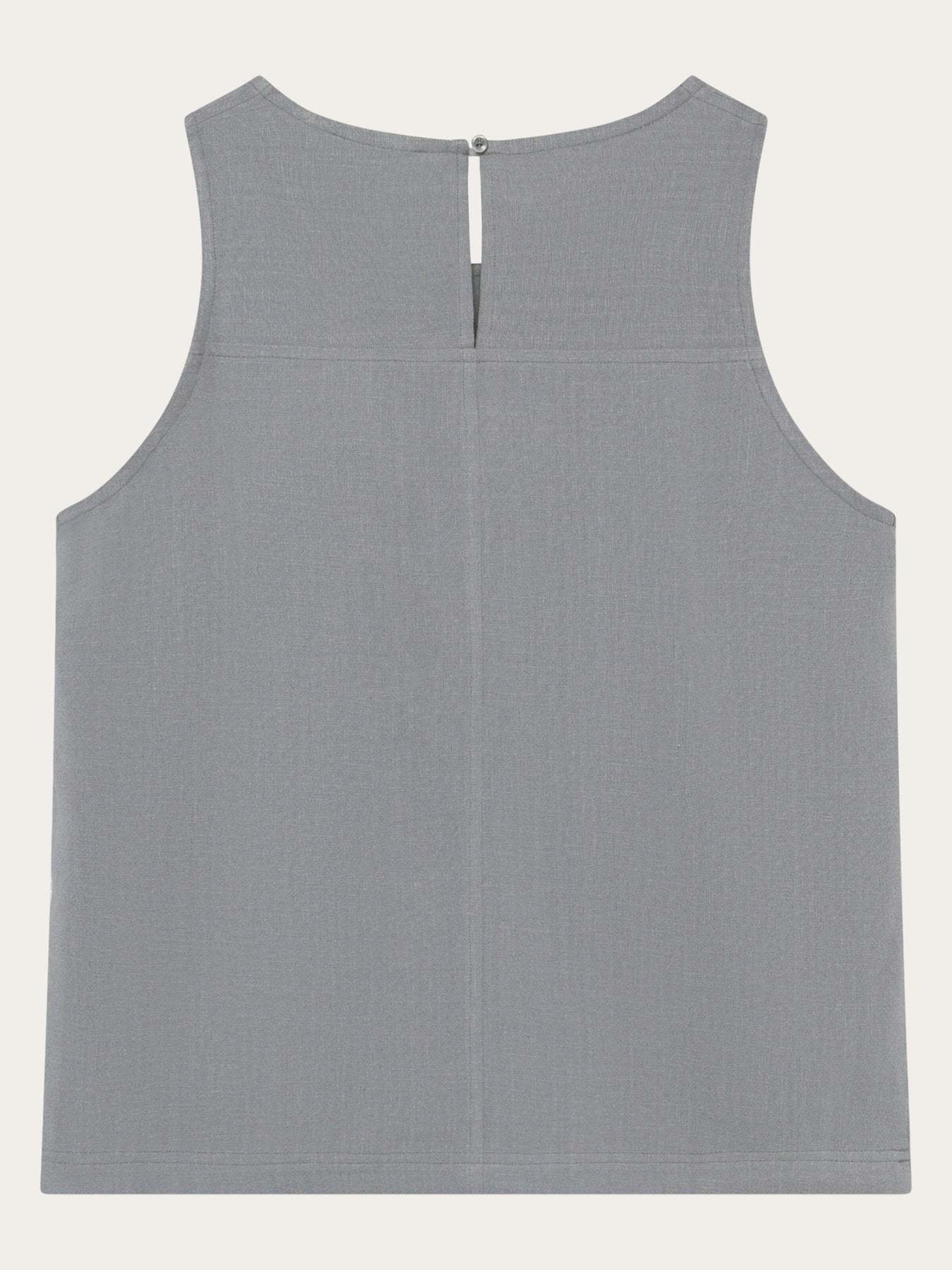 KnowledgeCotton Apparel KnowledgeCotton, Linen Blend Top, ultimate grey, M