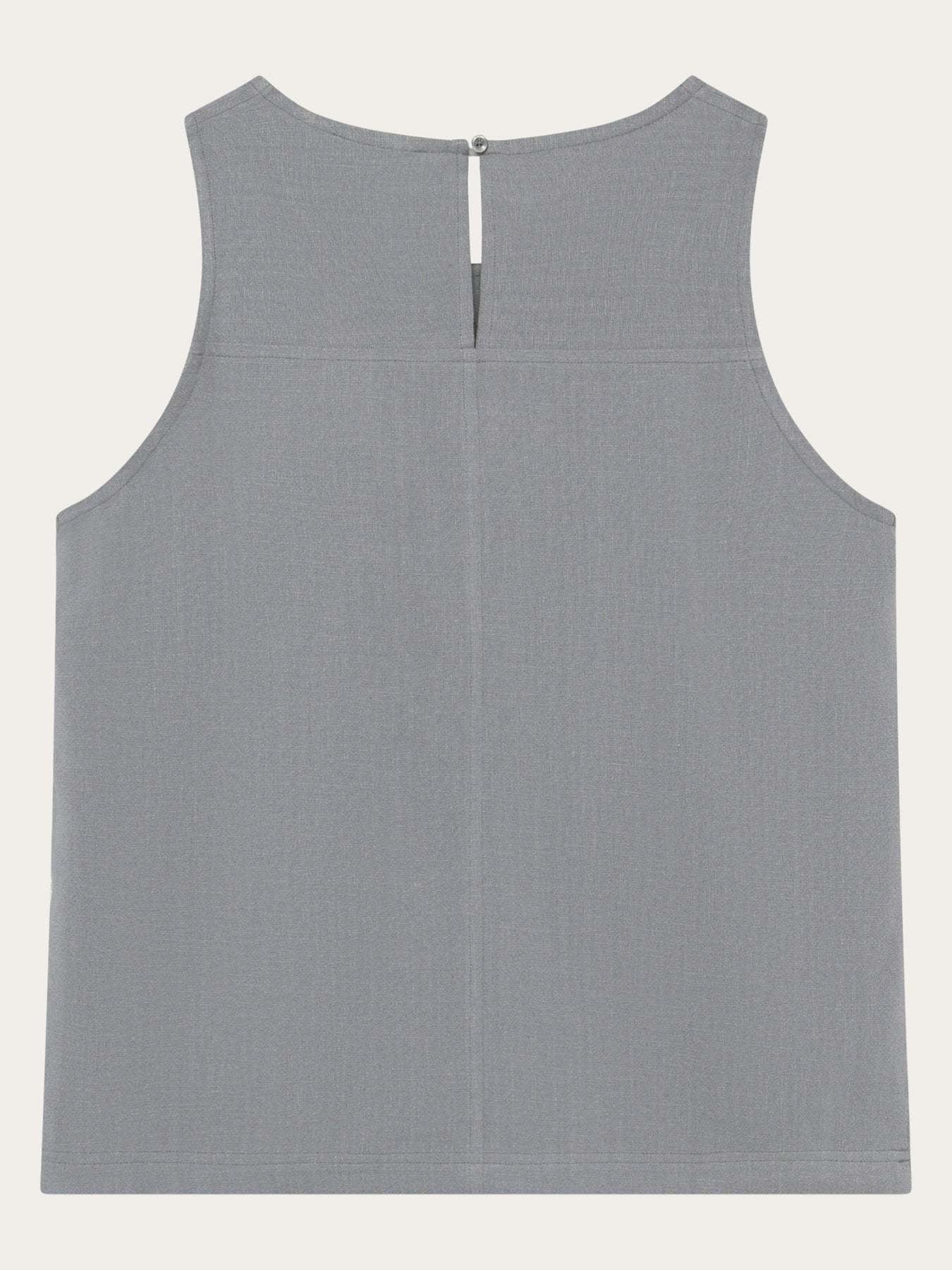 KnowledgeCotton Apparel KnowledgeCotton, Linen Blend Top, ultimate grey, S