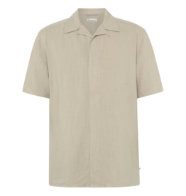 KnowledgeCotton Apparel KnowledgeCotton, Moss Relaxed Linen SS Shirt, light feather gray, M