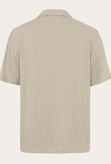 KnowledgeCotton Apparel KnowledgeCotton, Moss Relaxed Linen SS Shirt, light feather gray, M