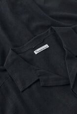 KnowledgeCotton Apparel KnowledgeCotton, Moss Relaxed Linen SS Shirt, black jet, XL