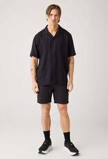 KnowledgeCotton Apparel KnowledgeCotton, Moss Relaxed Linen SS Shirt, black jet, S