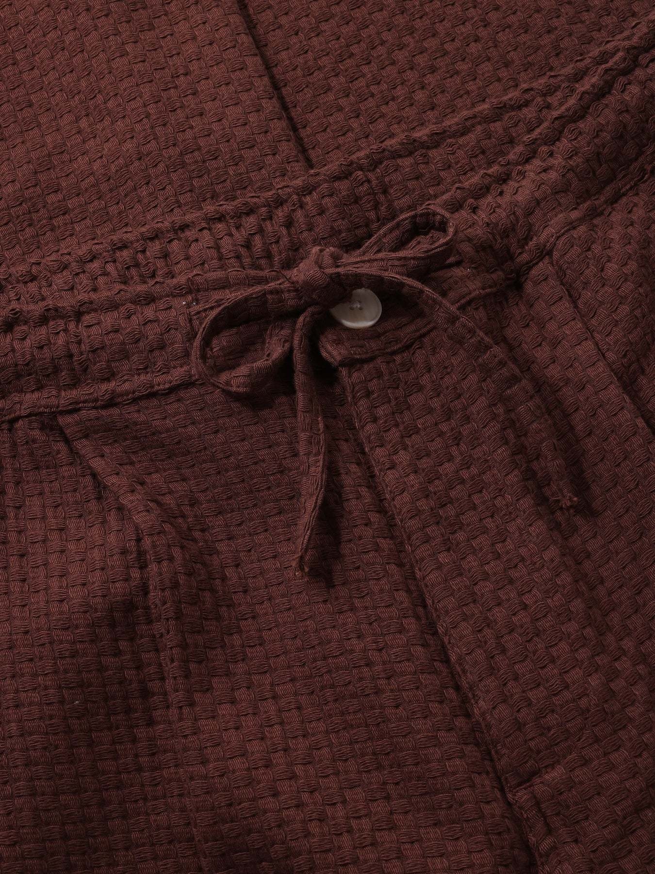 KnowledgeCotton Apparel KnowledgeCotton, Fig Loose Structure Pants, shaved chocolate, XL