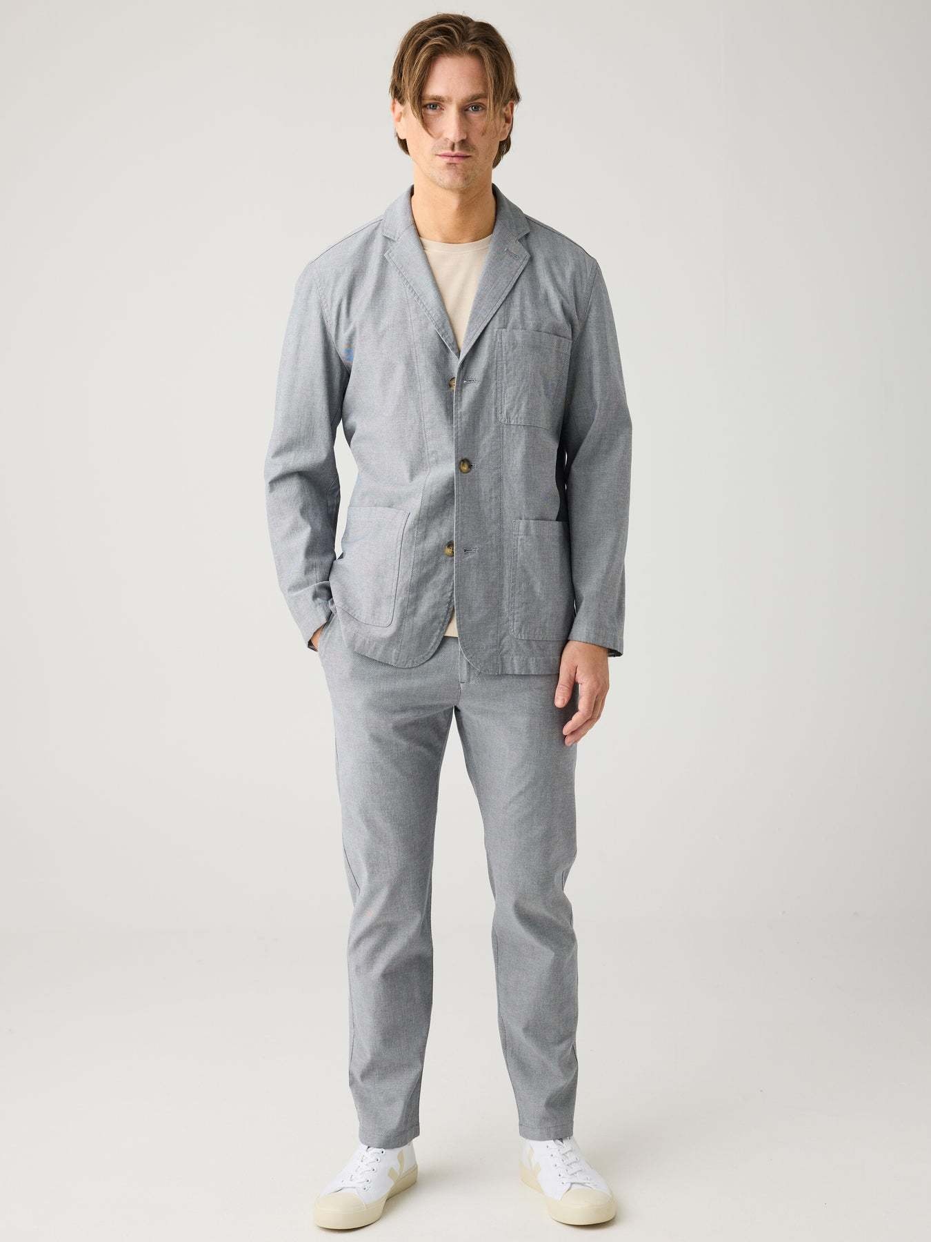 KnowledgeCotton Apparel KnowledgeCotton, Chuck Twill Pants, night sky, 31/32