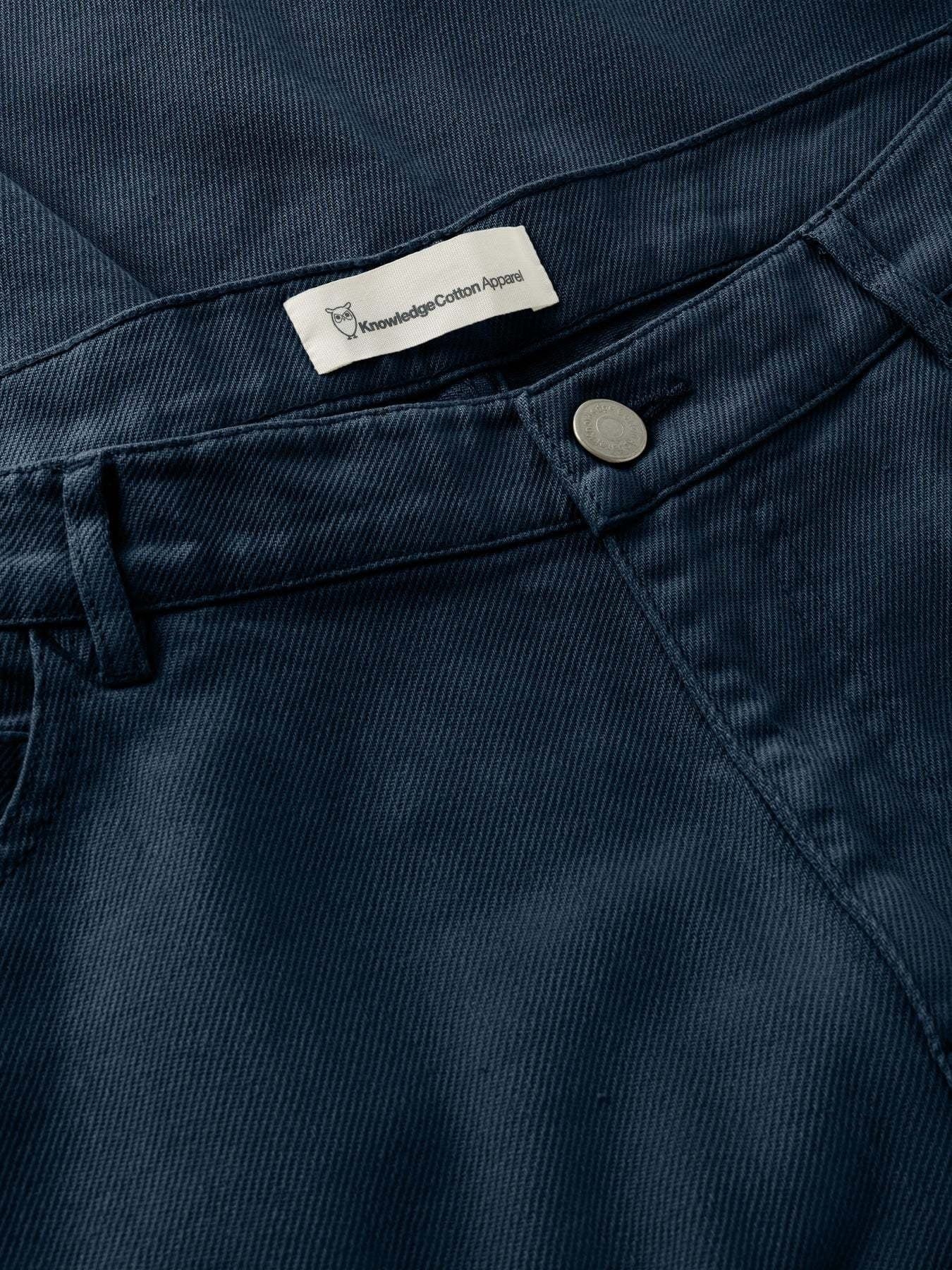 KnowledgeCotton Apparel KnowledgeCotton, Flint Twill Pants, total eclipse, 30/32