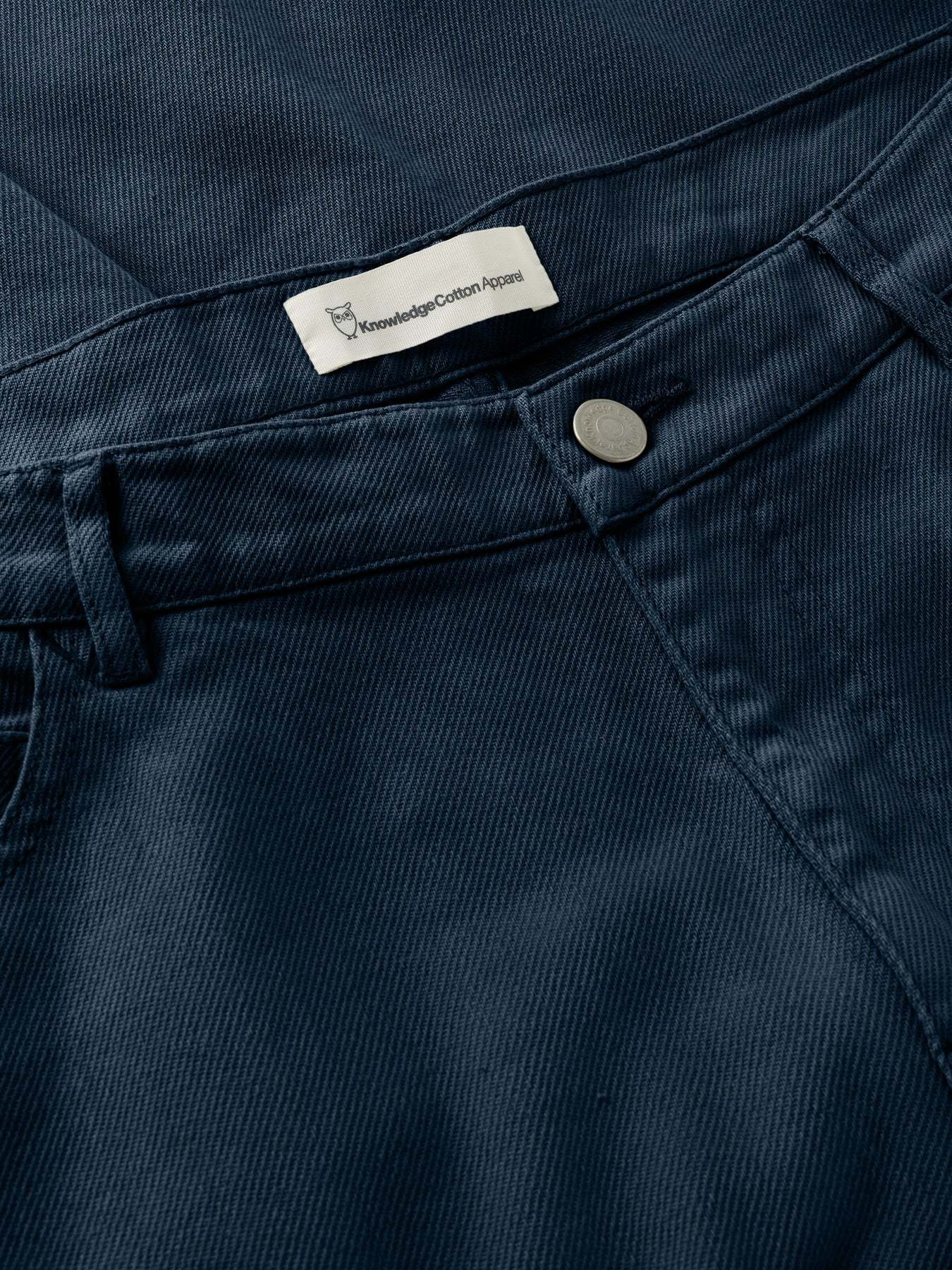 KnowledgeCotton Apparel KnowledgeCotton, Flint Twill Pants, total eclipse, 30/32