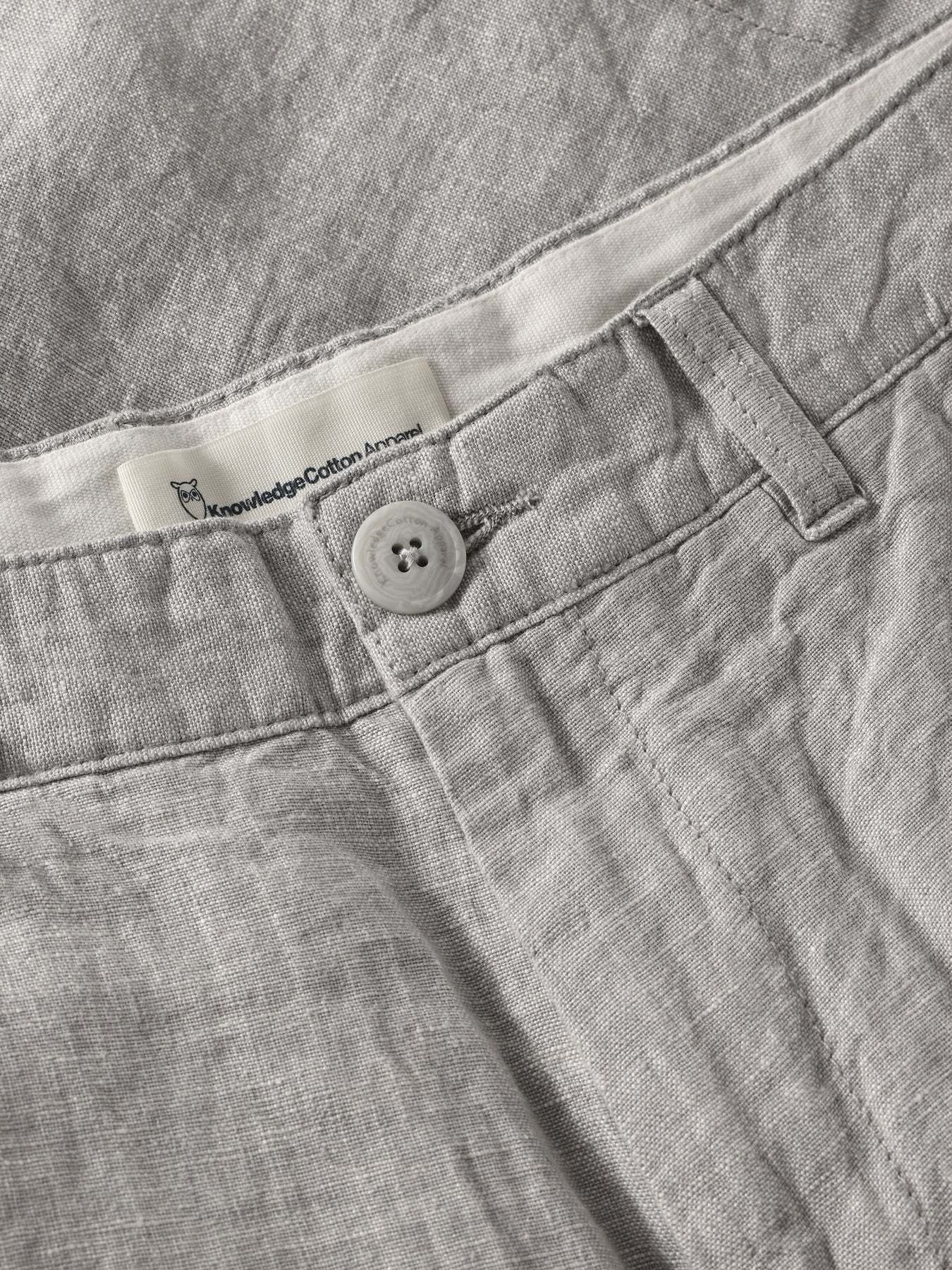 KnowledgeCotton Apparel KnowledgeCotton, Chuck Linen Shorts, ultimate grey, 34
