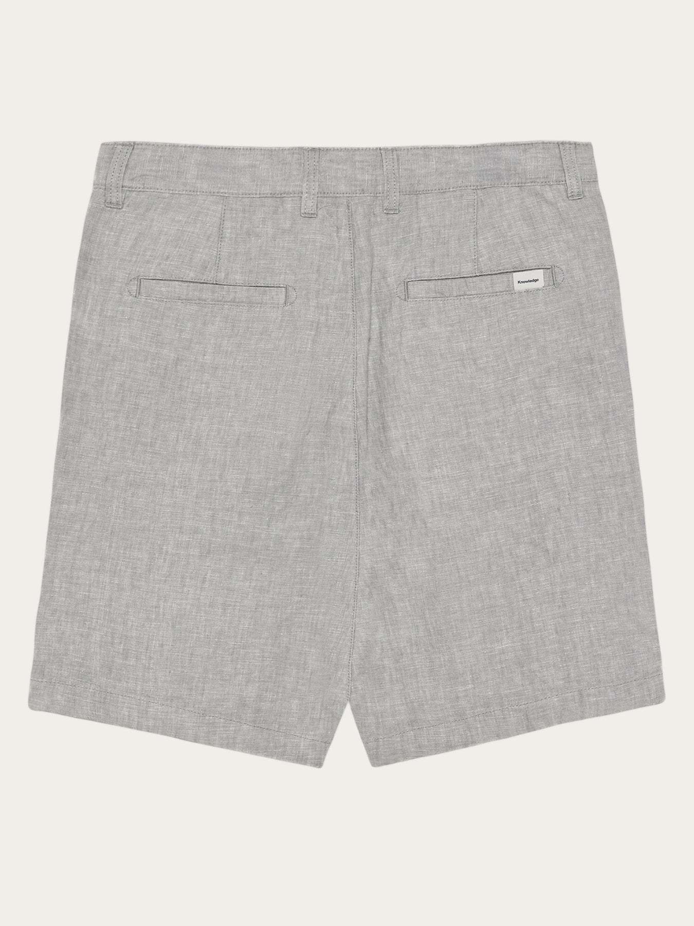 KnowledgeCotton Apparel KnowledgeCotton, Chuck Linen Shorts, ultimate grey, 31