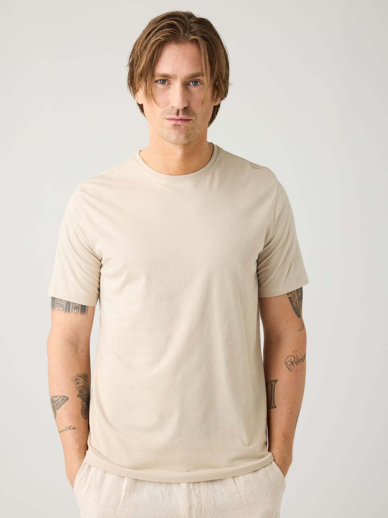 KnowledgeCotton Apparel KnowledgeCotton, Basic T-Shirt, light feather gray, L