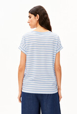 Armedangels Armedangels, Idaara Stripes, white-soft blue, S