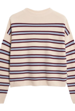 Armedangels Armedangels, Merinaa Striped, oatmilk-velvet red-soft blue, XS
