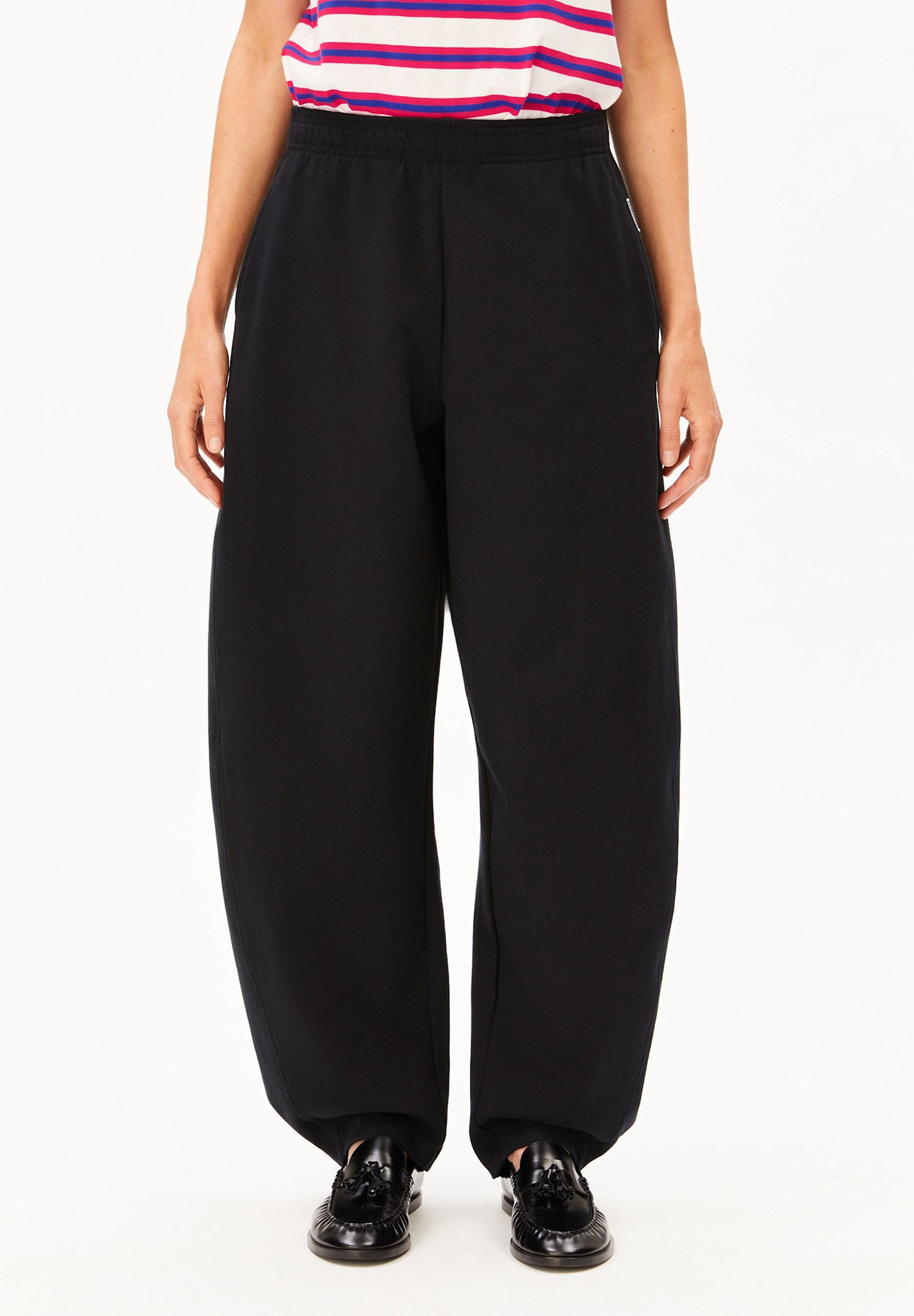 Armedangels Armedangels, Basic Jersey Barrel Pant, black, L