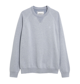 Armedangels Armedangels, Cotton Knit Sweater, silver melange-mid silver melange, XL
