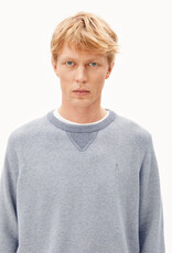 Armedangels Armedangels, Cotton Knit Sweater, silver melange-mid silver melange, XL